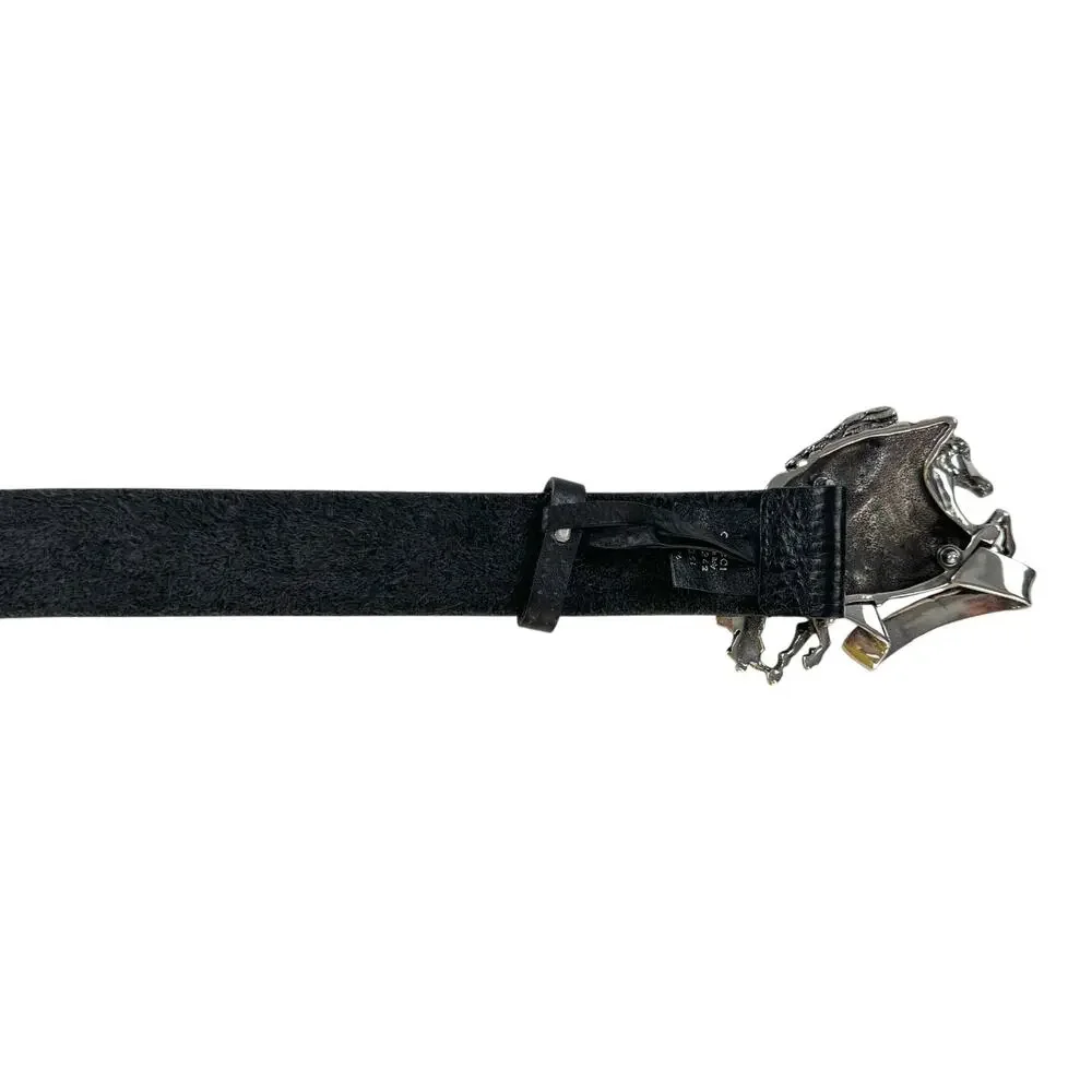 Gucci Pegasus Leather Belt